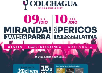 Viñas de Colchagua organiza fiesta de vinos y música este 9 y 10 de diciembre 2022: Colchagua Wine & Music Festival